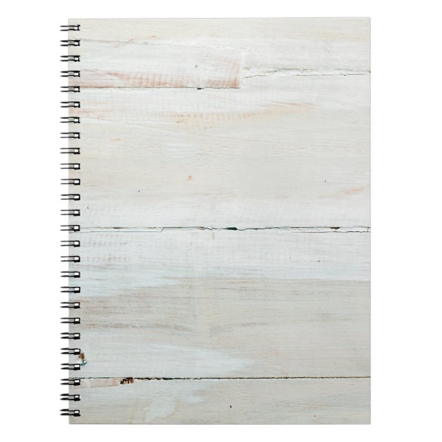 Cuaderno grano de madera blanca de madera blanca (Frente)