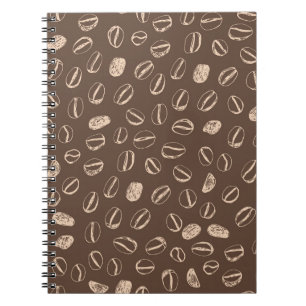 Cuaderno Granos de café: Personalizado Doodle Vintage
