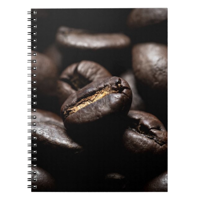 Cuaderno Granos de café tostados café (Frente)