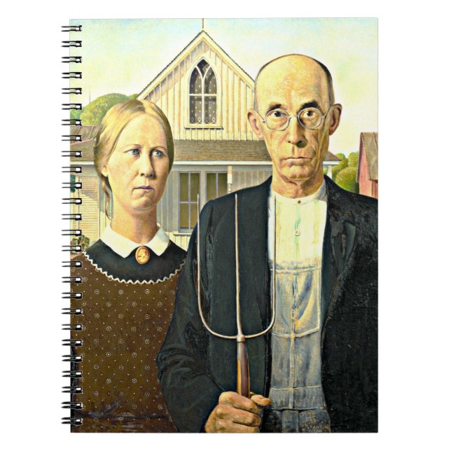 Cuaderno Grant Wood - American Gothic, (Frente)