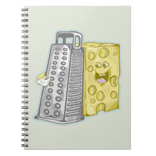Cuaderno Grapar queso con una comida divertida