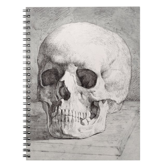 Cuaderno Graphic Skull Art: Minimalist & Bold Ink Design (Frente)