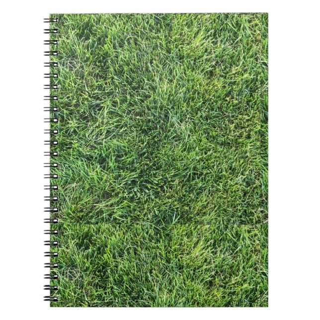 Cuaderno Grasa verde divertido patrón de textura foto real (Frente)