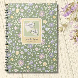 Cuaderno Grateful Heart Joyful Life Personalized Journal
