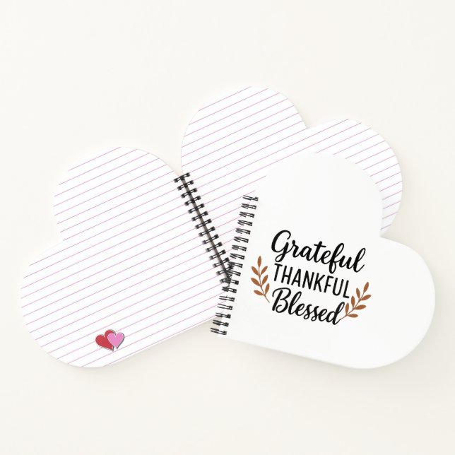 Cuaderno Grateful, Thankful, Blessed Notebook (Interior)