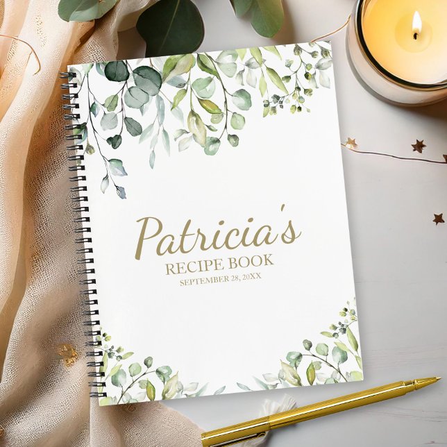 Cuaderno Gratis Eucalyptus Bridal Shower Receta de Recetas (Subido por el creador)