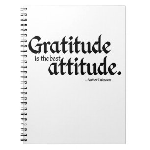 Cuaderno  Gratitud es el mejor portátil Attitude 