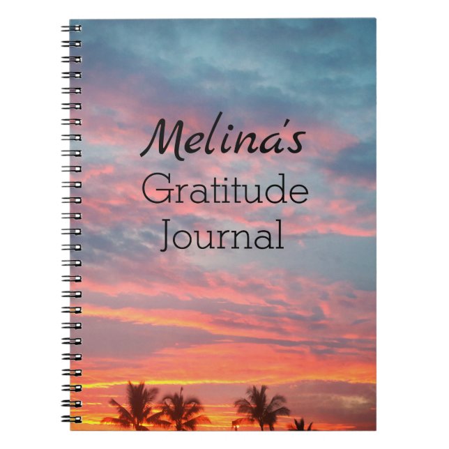Cuaderno Gratitud Tropical Dreamical Sunset (Frente)