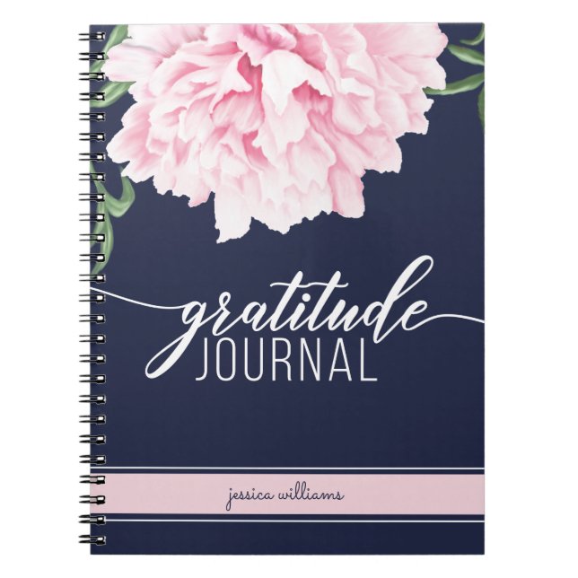 Cuaderno Gratitude Floral Peony Journal (Frente)