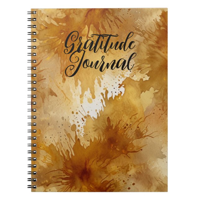 Cuaderno Gratitude Journal con un diseño elegante (Frente)