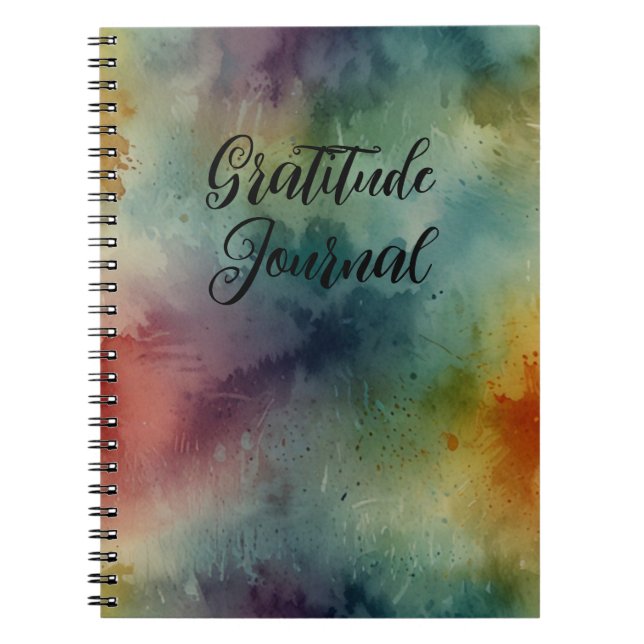 Cuaderno Gratitude Journal con un diseño elegante (Frente)