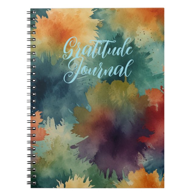 Cuaderno Gratitude Journal con un diseño elegante (Frente)