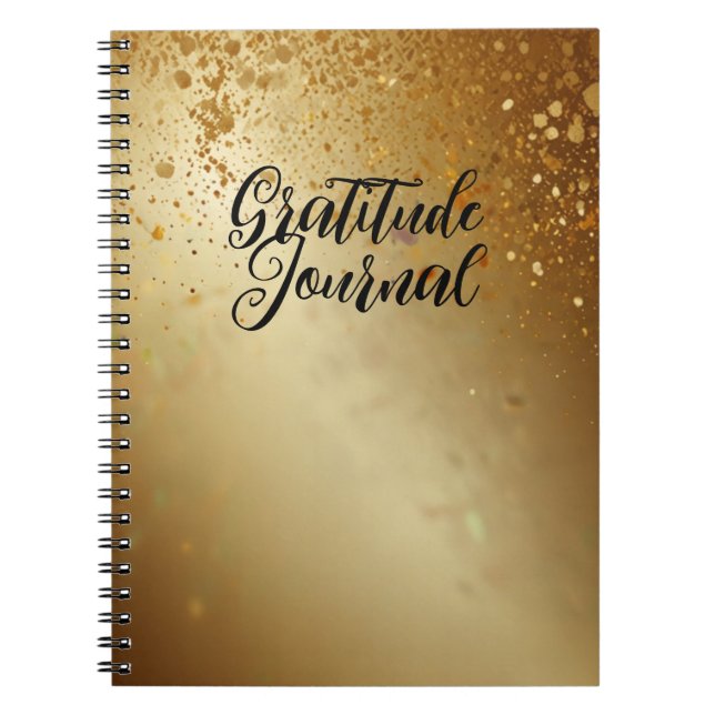 Cuaderno Gratitude Journal con un diseño elegante (Frente)