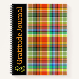 Cuaderno Gratitude Journal Naranja personalizado
