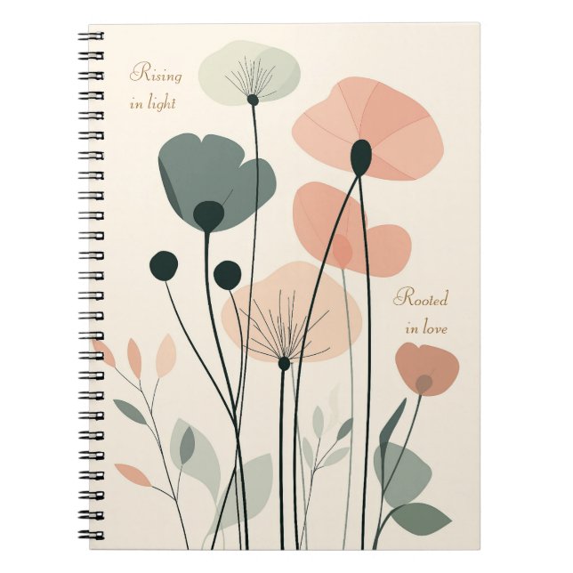 Cuaderno Gratitude Journal para Mamá - Arraigada en el amor (Frente)