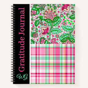 Cuaderno Gratitude Journal Pink Lady Slipper Placa