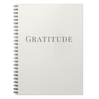 Cuaderno Gratitude – Minimal Typography