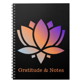Cuaderno Gratitude y Notes Water Lily