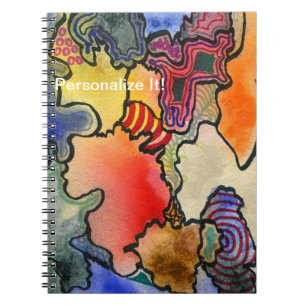 Cuaderno Gratuito de las celdas de color fresco y fresco ab