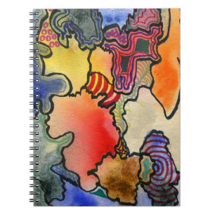 Cuaderno Gratuito de las celdas de color fresco y fresco ab