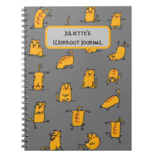 Cuaderno Gravemente divertidos gatos de yoga