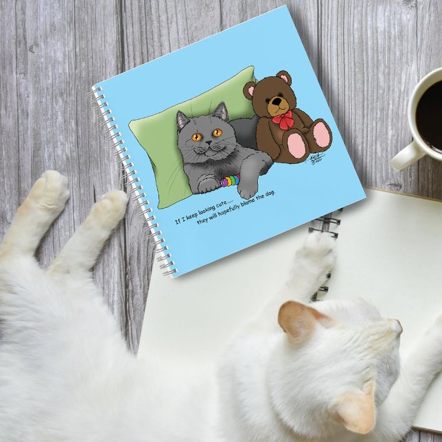 Cuaderno Gray Cat Teddy Bear (Subido por el creador)