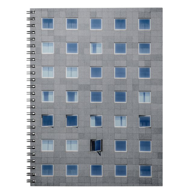 Cuaderno Gray concrete building photography (Frente)