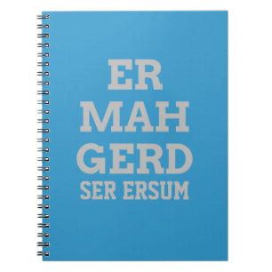Cuaderno Gray Ermahgerd Notebook