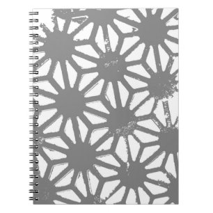 Cuaderno Gray geometric pattern