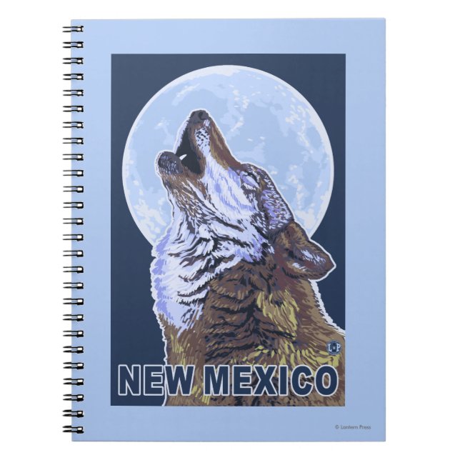 Cuaderno Gray Wolf HowlingNuevo México (Frente)