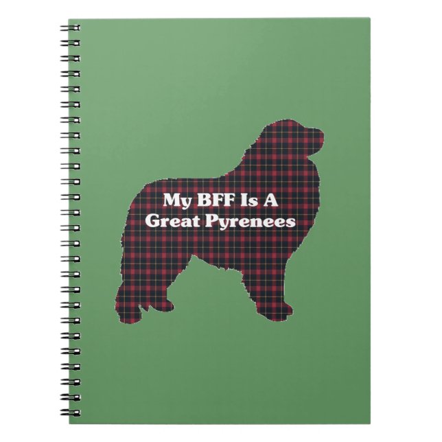 Cuaderno Great Pyrenees BFF (Frente)