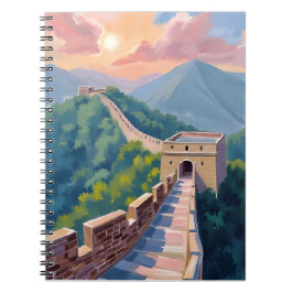 Cuaderno Great Wall of China | Travel Painting Watercolor