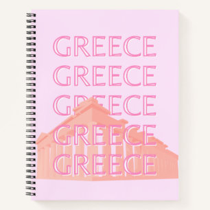Cuaderno Grecia, arte de viajes griego, arte de viajes past