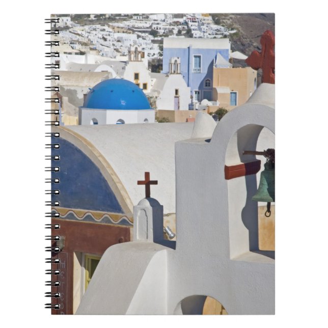 Cuaderno Grecia e isla griega de Santorini ciudad de Oia 5 (Frente)