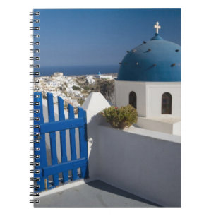 Cuaderno Grecia e isla griega de Santorini desde la