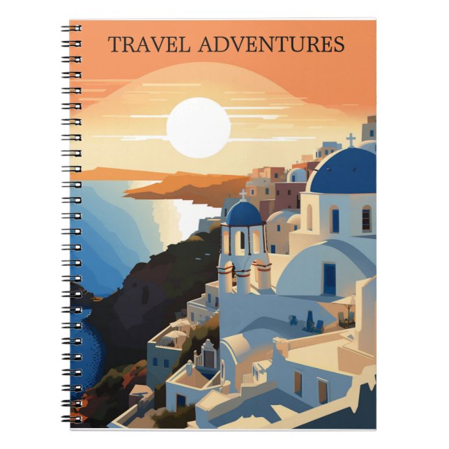 CUADERNO GRECIA SANTORINI #1 DIARIO DE VIAJE (Frente)