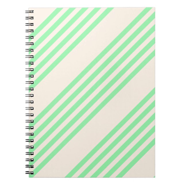 Cuaderno Green and beige five stripes pattern (Frente)