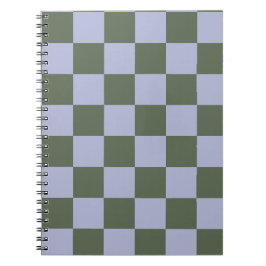 Cuaderno Green and Blue Checkered
