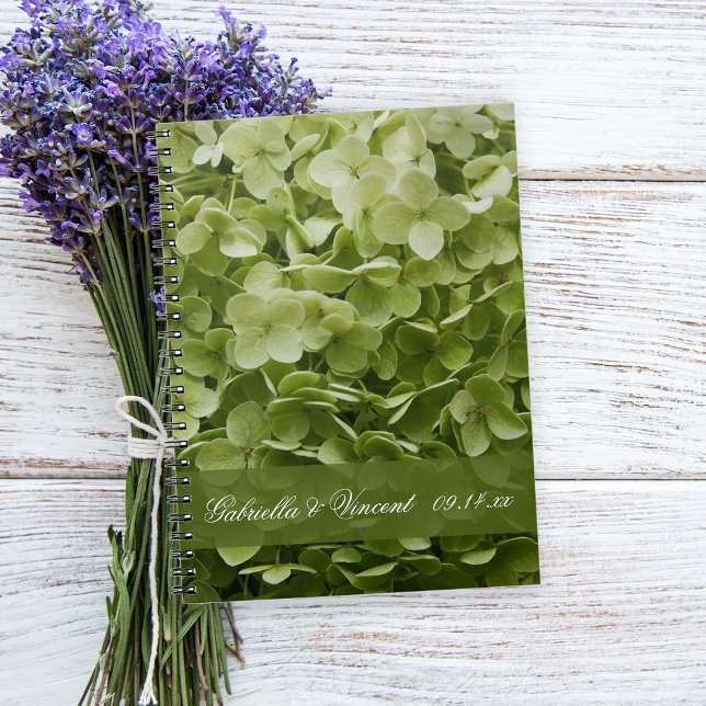 Cuaderno Green Annabelle Hydrangea Boda Floral (Subido por el creador)