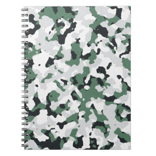 Cuaderno Green camouflage pattern