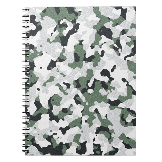 Cuaderno Green camouflage pattern (Frente)