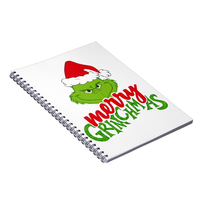 Cuaderno Green Christmas Creature with Winter Elements  (Lado Derecho)