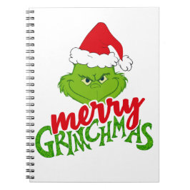 Cuaderno Green Christmas Creature with Winter Elements 