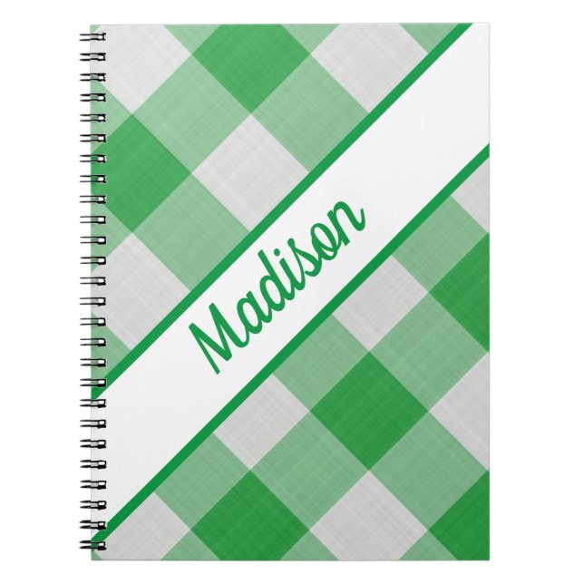 Cuaderno Green Gingham (Frente)