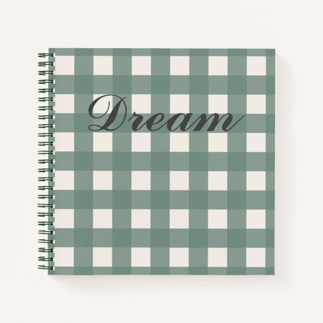 Cuaderno Green Gingham (Anverso)