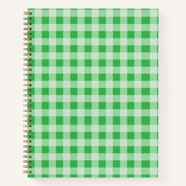 Cuaderno Green Gingham Notebook (Anverso)