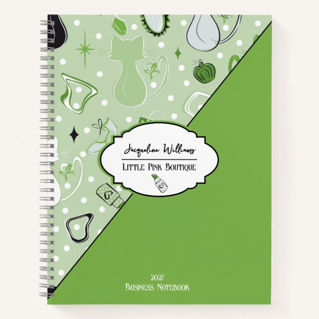 Cuaderno Green Girly Mid-Century Salon (Anverso)