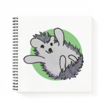 Green Happy Cute Hedgehog