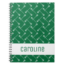 Green Lacrosse White Sticks Patterned