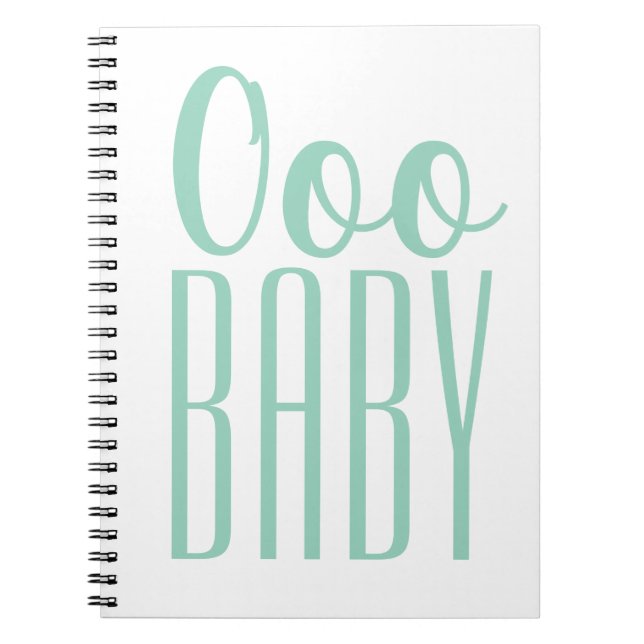 Cuaderno Green Ooo BABY: Premio de regalo de Baby Shower (Frente)